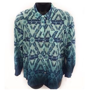 Daniel Rainn Button Down Shirt Blues Size-Large